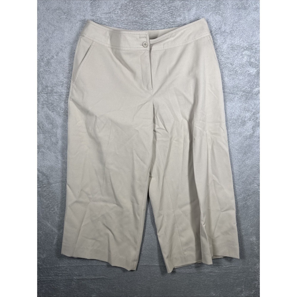Rafaella Stretch‎ Pants Flat Front Beige Khaki Size 10